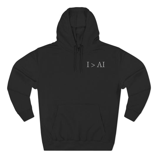 AI vs Human Fleece Hoodie, Cozy Sweatshirt for Tech Lovers, Gift for Programmers, Casual Hoodie for Special Occasions, Trendy Gift for Nerds
