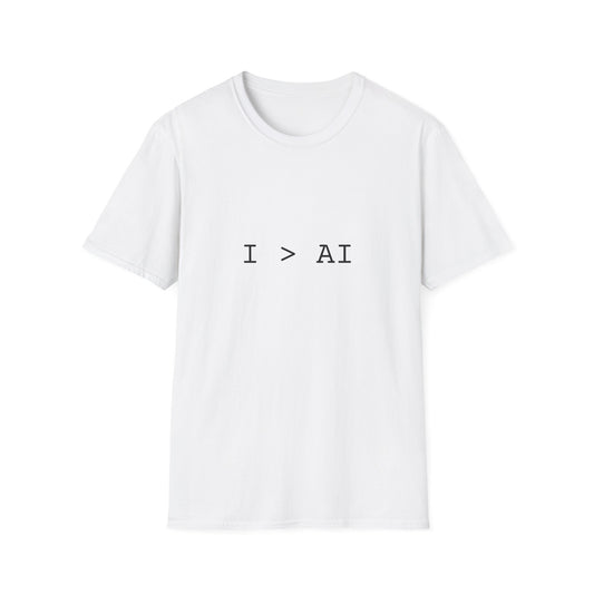 'I > AI' Casual Shirt for All, Software Engineers, Gift for Geeks, Birthday Present, Everyday Wear, Unique Gift Idea