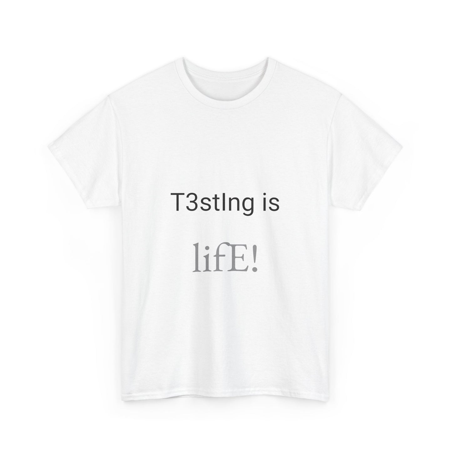 Software Tester Tee: 'T3stIng is lifE' - Casual Wear, Gamer Gift, Birthday T-Shirt, Fun Apparel, Humor Top