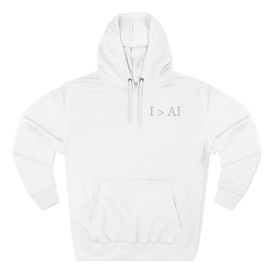 AI vs Human Fleece Hoodie, Cozy Sweatshirt for Tech Lovers, Gift for Programmers, Casual Hoodie for Special Occasions, Trendy Gift for Nerds